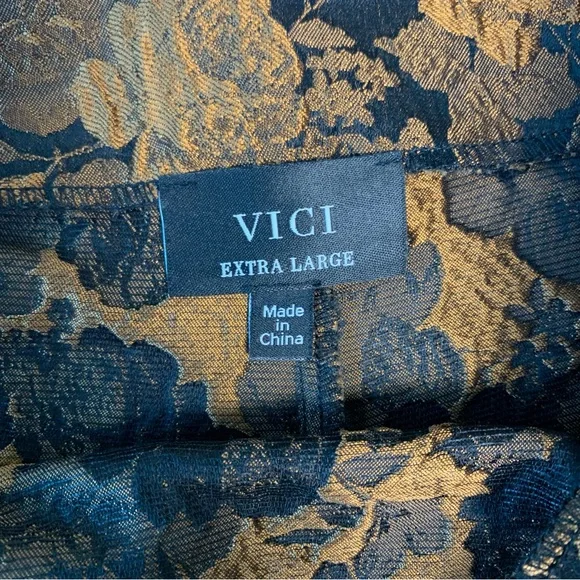 VICI Black and Orange Floral Skort XL - Picture 5 of 7